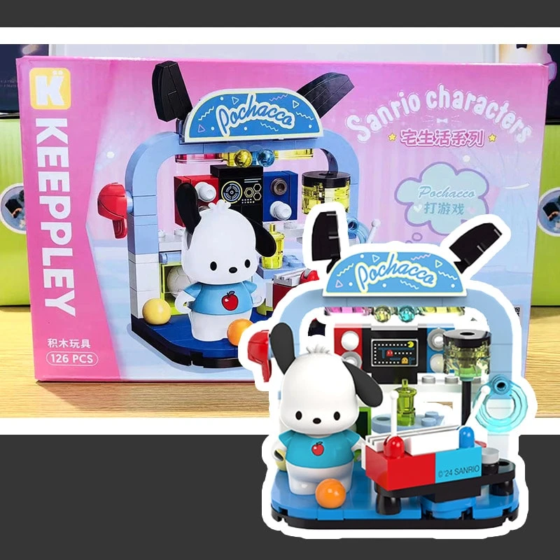 三丽鸥家居生活积木——与Hello Kitty和她的朋友们一起打造温馨的居家时光！非常适合增进家庭感情、缓解压力和装饰动漫主题房间。 - 藍色 - 查看 1