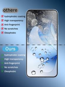 3 件高清钢化玻璃屏幕保护膜，适用于 OPPO 系列，防刮擦，表面光滑，防指纹，易于安装屏幕保护必需品，适用于日常防护、办公室、家庭手机屏幕保护膜手机配件防水防震防摔全覆盖 - 彩色 - 查看 7