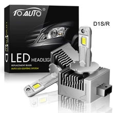 TOAUTO D系列150W D1S D3S LED大灯泡12V 24V Canbus 无错误D4S D2S LED灯D4R D2R汽车灯40000LM自动灯6500K