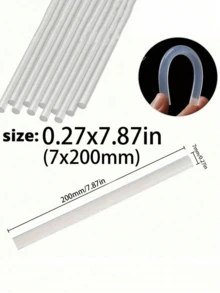 5-30 支装高粘度热熔胶棒，0.27 X 7.87 英寸，超透明，流动顺滑，无烟，无味，兼容大多数胶枪，适用于艺术、工艺品、DIY 项目的多用途粘合剂
