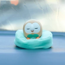 Leisure Time Series Decor – Bring Cozy Charm To Your Space With These Adorable Collectible Figurines! Perfect For Anime Fans' Shelves, Gaming Room Displays, Or Adding To Office/Workstation Setups. - Brown - View 2