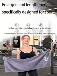 1 pieza Toalla deportiva, toalla absorbente para fitness, adecuada para limpiar el sudor durante el entrenamiento - Multicolor - Ver 3