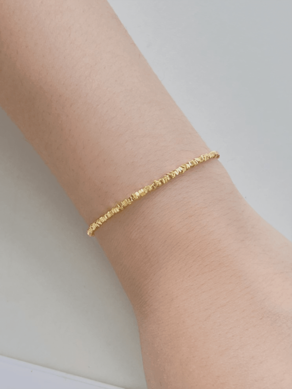 1pc Karen Hill Tribe Silver Bracelet, Ultra Delicate Beaded Bracelet, High-End Luxury Daily Jewelry Gift
