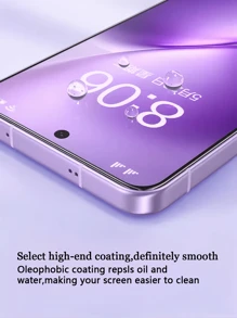 4 pezzi Pellicola protettiva in vetro temperato anti-spia per telefoni OPPO/Vivo, copertura completa, facile installazione, anti-sbirciamento, senza bolle, resistente a graffi e rotture, adatto per regali di compleanno/famiglia/amici/fidanzato/fidanzata