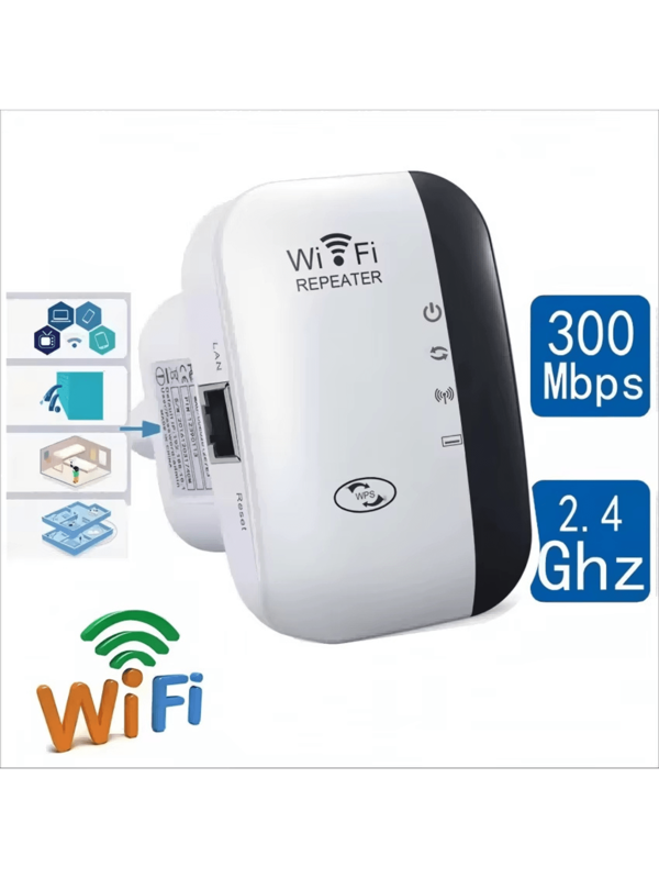 Repetidor de red inalámbrico, enrutador AP, amplificador de señal WIFI con antena dual, extensor de red
