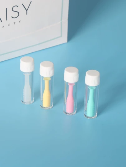 软性隐形眼镜卸除器，隐形眼镜卸除器（带塑料瓶），眼部隐形眼镜卸除工具，适用于硬性隐形眼镜、软性隐形眼镜、彩色隐形眼镜等，可用于化妆、家居装饰、梳妆台、旅行、卧室、化妆配件、圣诞礼物等。