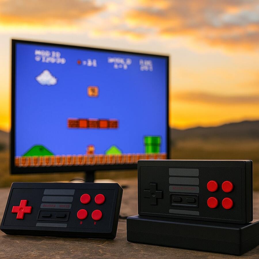 Consola Retro "Extreme Mini Game Box" Inalámbrica con 620 Juegos Clásicos Integrados y Doble Control, Diversión para Toda la Familia. - Negro - Ver 1