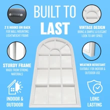 Window Style Mirror Living Room Decor Hallway Home Panel Wall Glass 70Cm Garden Modern For Bathroom And Hallway Decoration Stylish Mirror - 預設 - 查看 4