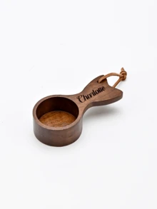 Customized Text Coffee Measuring Spoons, Small Fish-Shaped Coffee Tool Bean Spoons, Ground Coffee Spoons, Household Measuring Spoons, School Supplies, As Gifts For Friends, Family, And Loved Ones - Laser-solid Wood Fish Spoon - View 6