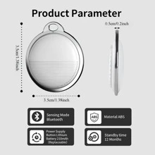 GPS智能防丢器 全球定位防丢追踪器 宠物GPS项圈 防丢智能设备 物品定位器 Airtag苹果版 Airtag钥匙扣 GPS定位器 全球定位GPS追踪器 兼容“Apple Find My”平台 适用于老人、宠物、汽车、钥匙、包包等防丢提醒追踪定位