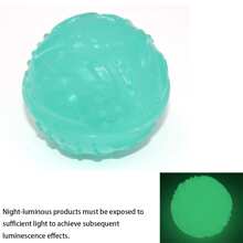 TPR 耐用狗狗咀嚼玩具耐咬出牙清洁器和吱吱叫训练玩具，适合室内/室外海滩、阳光、旅行、凉爽等水上活动，缓解牙齿疼痛，中型犬牙齿护理咀嚼玩具经过测试 - 淺藍色 - 查看 11