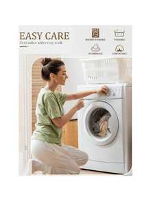 4 件套简约条纹印花羽绒被套装（1 个羽绒被套、1 个床单、2 个枕套、无填充物），简约卧室床上用品套装，可水洗，万圣节礼物 - 彩色 - 查看 11