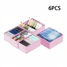 12pcs/6pcs/1pc Baby Room Storage Basket, Foldable Clothes Storage Box, Wardrobe Drawer Type Clothing Storage Box, Underwear Organizer Box For Baby Socks, Bibs, Underwear, Socks, Bras - Multicolor - View 15