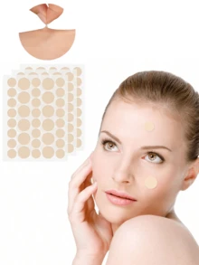 360 pezzi/180 pezzi/36 pezzi Adesivi trasparenti invisibili per il viso, adesivi circolari rimovibili senza tracce, semplici da usare, portatili, adesivi circolari trasparenti ad alta adesività, per trucco, economici, decorazione della stanza, vanità, viaggio, camera da letto, accessori per il trucco, economici, riempitivi per calze, trucco, strumenti per il trucco, roba economica, regali, regali per donne, regali di Natale