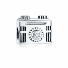 MIHUA 1 件闪光相机、啤酒杯、红酒杯、甜甜圈、炸薯条串珠，适合原创蛇形手链项链串珠，可 DIY 925 银饰品制作，适合送给女孩女儿的珠宝礼物 - 彩色 - 查看 12