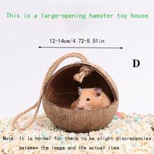 1Pc Reptile Vines Plants With Coconut Shell Ladder Hideout Hermit Crab Decor For Bearded Dragon Lizard Chameleon Tortoise Snake