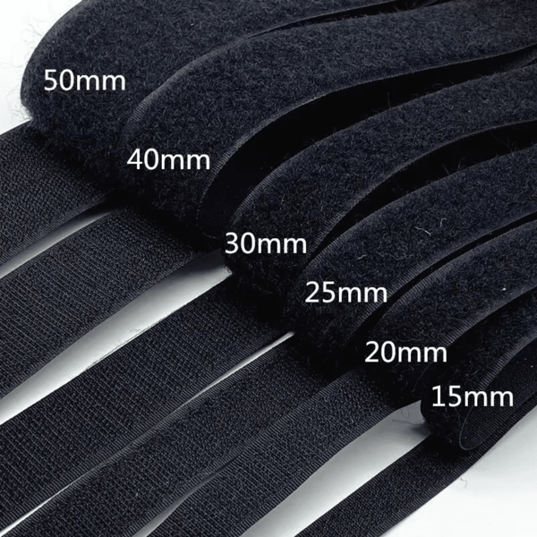 25m/Paio di nastro a strappo in nylon resistente, strisce adesive riutilizzabili, rotolo di nastro a adesivo per cucire, 20-50mm