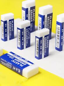 5 Stück (3,6 cm * 1,7 cm) blaue 2B Radiergummis, weich & leicht zu schreiben, für Studenten, Zeichnen, saubere Radiergummis, zufällige Farbverpackung, große weiße Radiergummis für Schule & Büro, Radiergummis zum Zeichnen, Schul- & Bürobedarf, zufälliger Stil & Farbe
