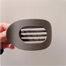 法式扁平椭圆发夹，哑光质感，适合盘发，优雅法式时尚弧形发爪，发爪，发夹，发卡，头部饰品，女士发饰 - 彩色 - 查看 4