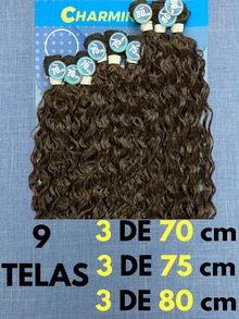 Anjo Plus 80cm Fashion Classic Curly Hair Bio Vegetal - Dark Brown - View 2