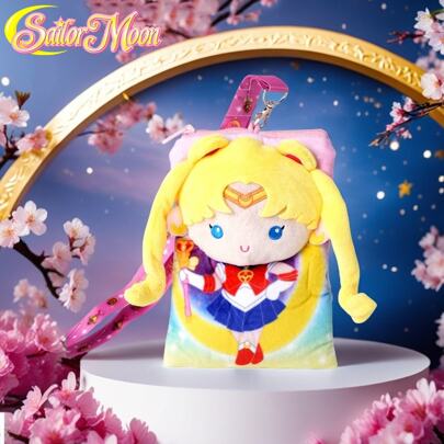 Crunchyroll 1 PIEZA  Plush Deluxe Oficial con Cordón para Identificación, Paquete de Tarjetas de Personaje de Dibujos Animados de , Exquisito Regalo Pequeño para Viajes Diarios, Fiestas de Navidad, Exposiciones de Anime y Cumpleaños