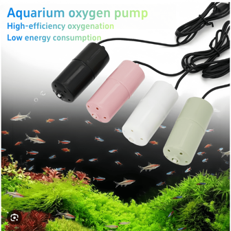 1pc Mini Aquarium Oxygen Pump, USB Oxygen Pump, Can Efficiently And Continuously Supply Oxygen To Fish, Portable Design, Essential For Outdoor Fishing, Suitable For Aquariums, Small And Large Fish Tanks, And Outdoor Fishing
