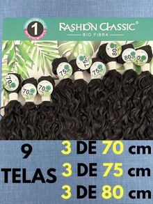 Anjo Plus 80cm Fashion Classic Curly Hair Bio Vegetal - Dark Brown - 查看 2