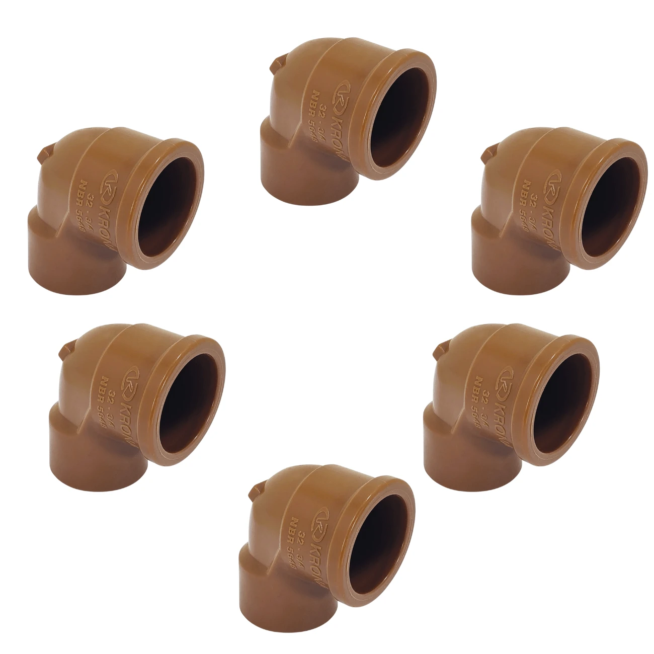Kit With 6 Weldable Elbows With 90° And 32mm - KRONA Ref. 426