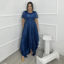Dance Dress Choreography All Tulle Evangelical Fashion - Navy Blue - View 2