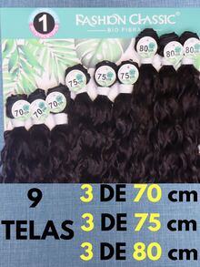 Anjo Plus 80cm Fashion Classic Curly Hair Bio Vegetal - 棕色 - 查看 2