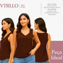 Women's Tank Top With Wide Straps In Duna Fabric - 亮橙色 - 查看 6