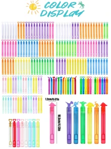 12/24/48 件彩色泡泡皂瓶，星形/心形/恐龙魔杖泡泡皂瓶，结婚礼物，生日派对装饰，玩具（不含泡泡液和配件）