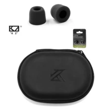 KZ KZ EDX PRO Gaming Earbuds, IEM Headphones With 1DD, IEM For Gaming, HiFi Deep Bass In-Ear Monitors, Dynamic Driver Detachable Cable, Suitable For Video & Music, Comes With Storage Case And Comfortable Memory Foam Replacement Eartips (Transparent/Black/Blue)
