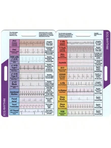 1pc ECG Self-Measurement Ruler Pocket Card, 4 Styles, Simple & Practical Pocket Card For Multiple Groups