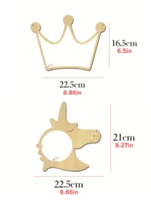 1 件亚克力镜面墙艺术和杨木动物婴儿房装饰：几秒钟内打造时尚儿童房装饰 - 彩色 - 查看 11