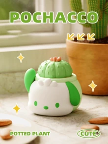 Sanrio Characters Potted Plant Series Decorative Items, Hello Kitty And Friends Plant Pots, Cute Desktop Decorations, Collectible Figurines, My Melody And Kuromi Planters, Small Succulent Containers, Unique Home Decor, Kawaii Office Accessories, Indoor Plant Pots