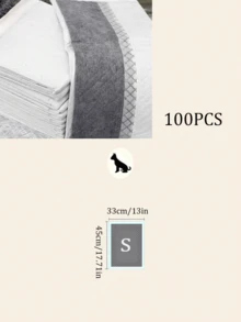 100片装宠物加厚竹炭尿垫，床垫，加厚尿布狗狗用品厕所。狗狗尿垫为一次性使用，适用于训练宠物在固定时间和地点上厕所，保持家居卫生无异味，是送给快乐幼犬幼猫的最佳生日礼物，宠物用品，宠物尿垫 - 彩色 - 查看 13