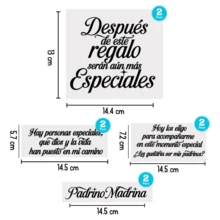 Stickers vinil caja propuesta padrinos etiquetas adhesivas cajas bautizo boda primera comunión stickers decorativos manualidades personalización decoración regalos detalles fiestas boda bautizo primera comunión fácil pegar etiqueta personalizada resistente - Negro - Ver 3