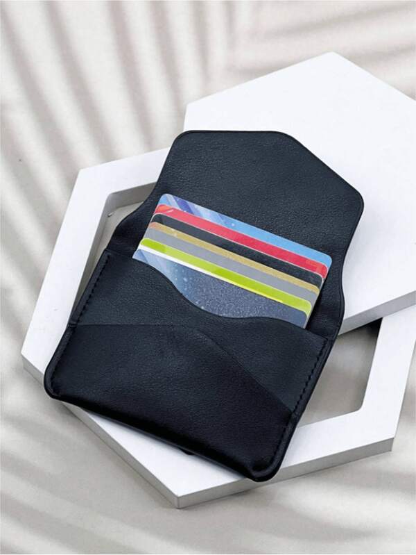 HOVI'S ​​1PC 5 In 1[Ultra Slim PU Card Holder Wallet]+[8 Card Slots ID Window]+[Coin Pocket Cash Organizer]For Travel Office Daily (7.7x11.3cm) Card Holder Wallet Accessories​​