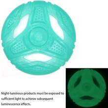 TPR 耐用狗狗咀嚼玩具耐咬出牙清洁器和吱吱叫训练玩具，适合室内/室外海滩、阳光、旅行、凉爽等水上活动，缓解牙齿疼痛，中型犬牙齿护理咀嚼玩具经过测试 - 淺藍色 - 查看 10