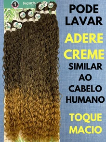 Anjo Plus 80cm Fashion Classic Curly Hair Bio Vegetal - Brown Ombre - View 4