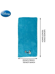 Disney 2件套官方授权史迪奇拖鞋浴巾浴室两件套珊瑚绒柔软亲肤不掉毛毛巾柔软吸水适用于水疗、浴室、健身房、厨房蓝色款 - 藍色 - 查看 6
