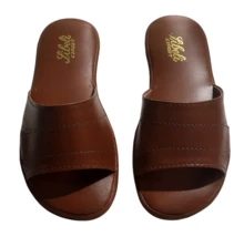 Chinelo da Vovó Ortopédico antiderrapante  Simples    Neutro    Casa - Marrom - Visão 3