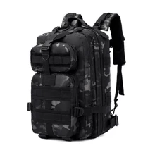 25L Waterproof Backpack, Durable And Modular Backpack For Camping, Fishing And Trekking, Ideal For Outdoor Enthusiasts And Adventure-Seekers - 黑色蟒蛇圖案. - 查看 1