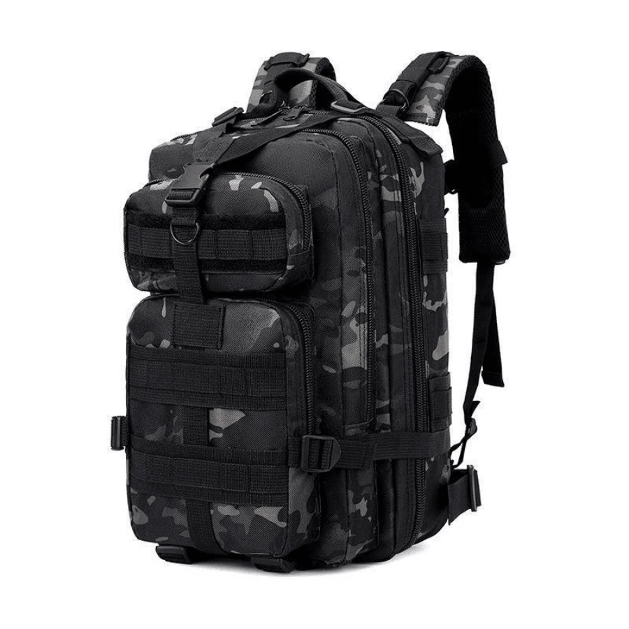 25L Waterproof Backpack, Durable And Modular Backpack For Camping, Fishing And Trekking, Ideal For Outdoor Enthusiasts And Adventure-Seekers - 黑色蟒蛇圖案. - 查看 1