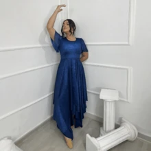 Dance Dress Choreography All Tulle Evangelical Fashion - Navy Blue - View 4