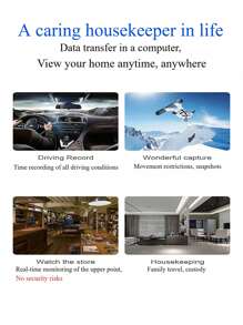 间谍运动探测器、间谍相机、隐藏相机、便携式微型相机、迷你相机、小型可充电电池供电、1080P 高清微型相机支持 128G TF 卡存储（不含 TF 卡）、夜视运动激活微型数字保姆相机，适用于家庭、办公室、汽车、无人机 - 多色1080P - 查看 9