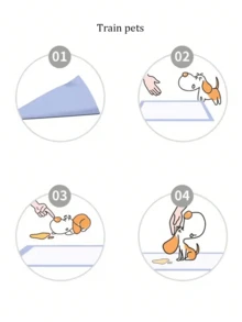 100片装宠物加厚竹炭尿垫，床垫，加厚尿布狗狗用品厕所。狗狗尿垫为一次性使用，适用于训练宠物在固定时间和地点上厕所，保持家居卫生无异味，是送给快乐幼犬幼猫的最佳生日礼物，宠物用品，宠物尿垫 - 彩色 - 查看 9