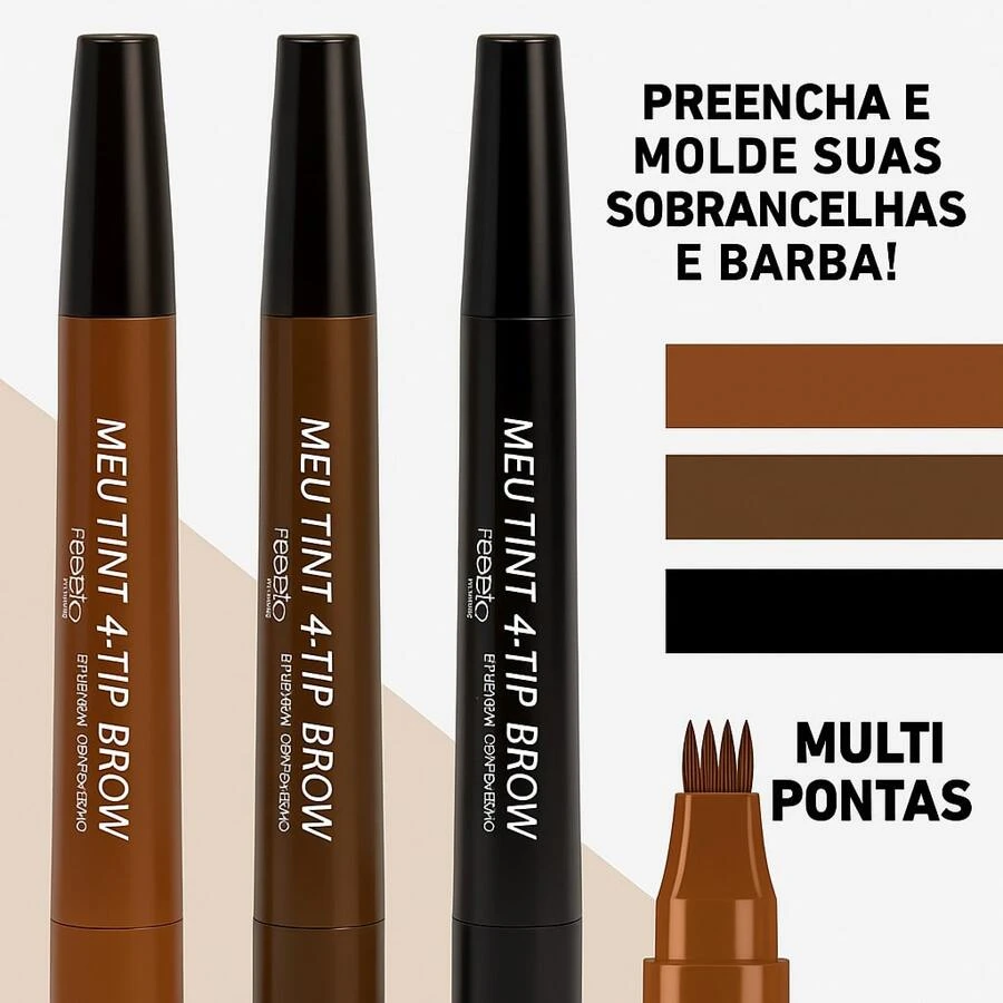 Caneta Líquida Fio a Fio de Sobrancelhas e Barba Impermeável De Longa Duração fio a fio TipBrow