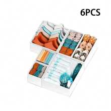 12pcs/6pcs/1pc Baby Room Storage Basket, Foldable Clothes Storage Box, Wardrobe Drawer Type Clothing Storage Box, Underwear Organizer Box For Baby Socks, Bibs, Underwear, Socks, Bras - Multicolor - View 18